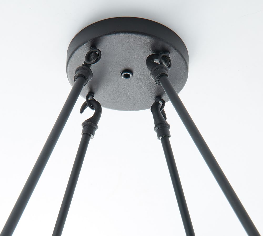 Maisie Glass Globe Round Chandelier Pottery Barn