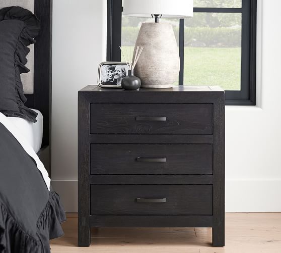 black nightstand 28 high