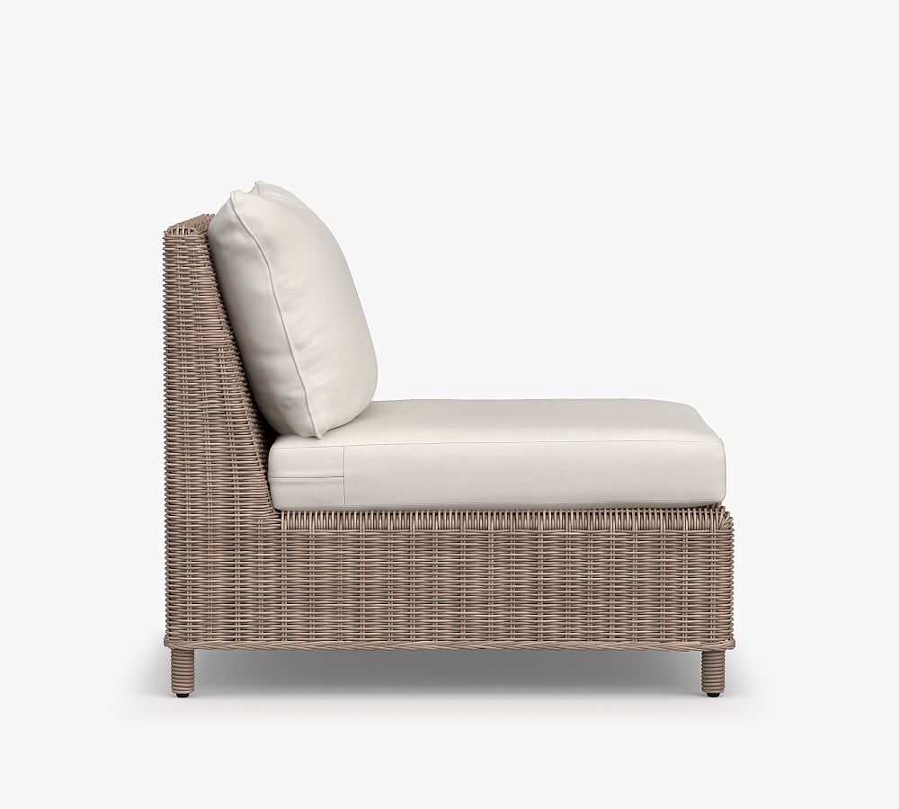 Torrey AllWeather Wicker Roll Arm Outdoor Sectional Components