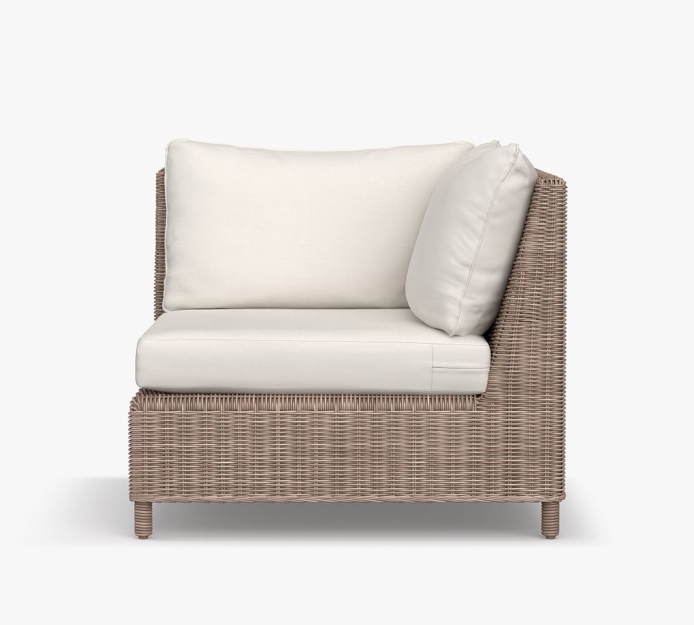 Torrey AllWeather Wicker Roll Arm Outdoor Sectional Components