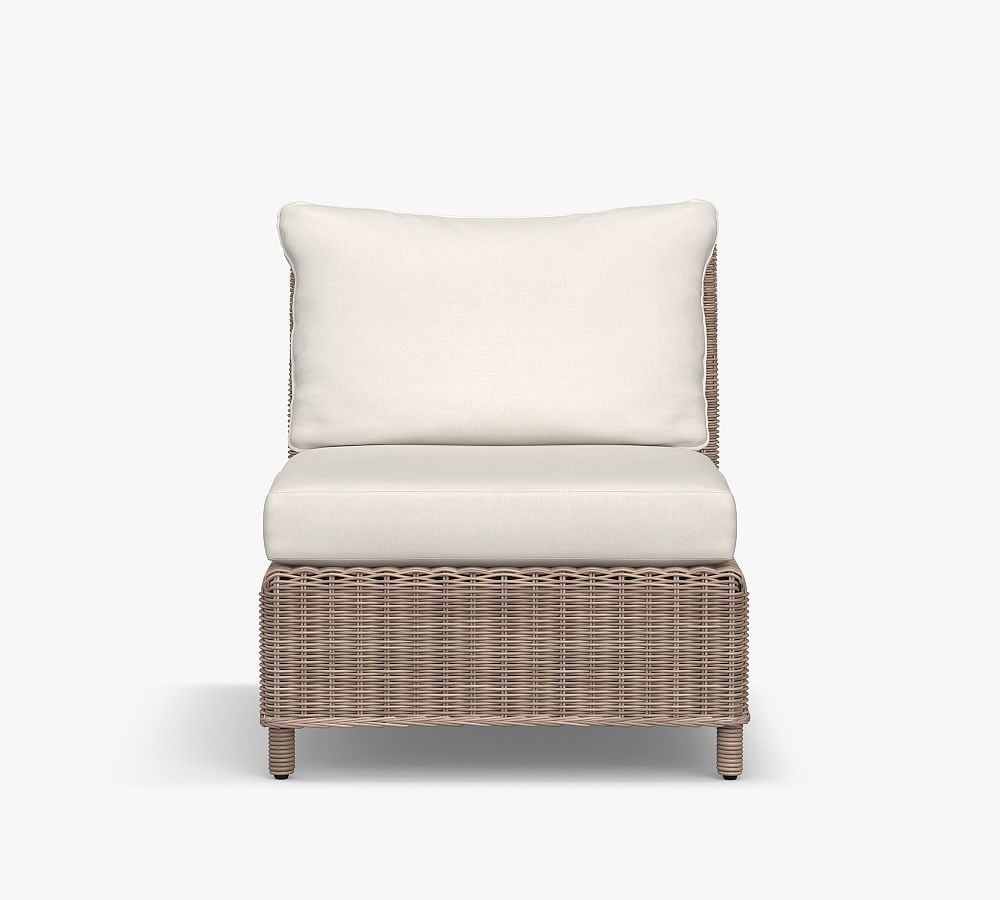 Torrey AllWeather Wicker Roll Arm Outdoor Sectional Components