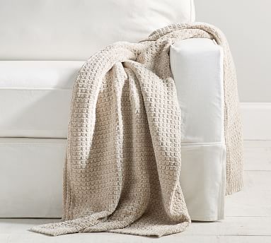 Phinney Chenille Throw | Pottery Barn