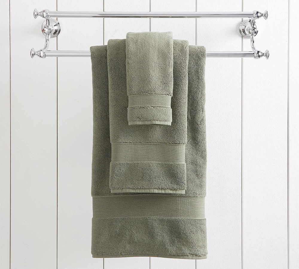 PB Classic Organic Towels Juniper Pottery Barn