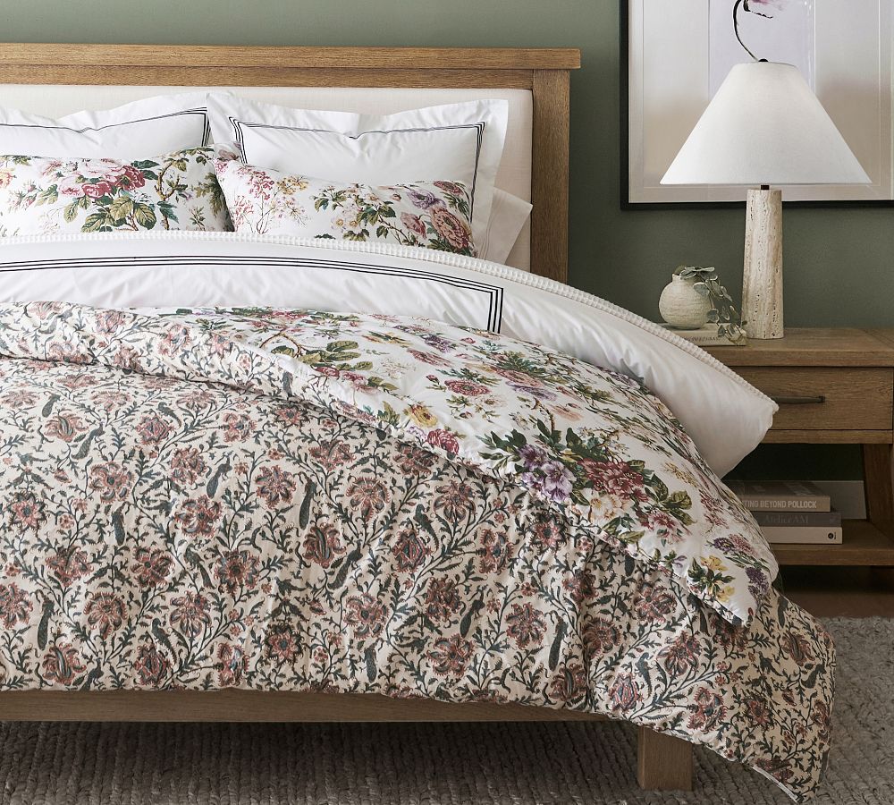 Eloise Garden Reversible Percale Comforter Pottery Barn