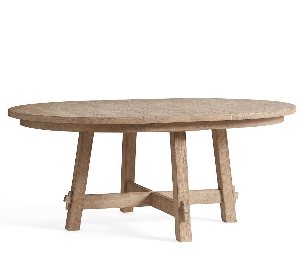 Toscana Round Extending Dining Table Pottery Barn