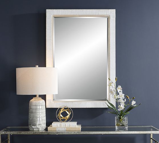 Nantucket Rattan Rectangular Wall Mirror | Pottery Barn