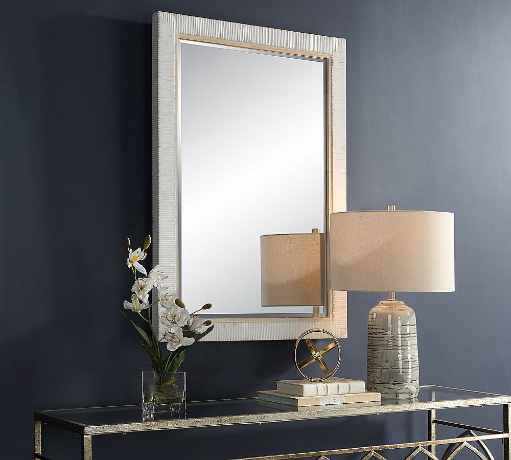 Nantucket Rattan Rectangular Wall Mirror Pottery Barn