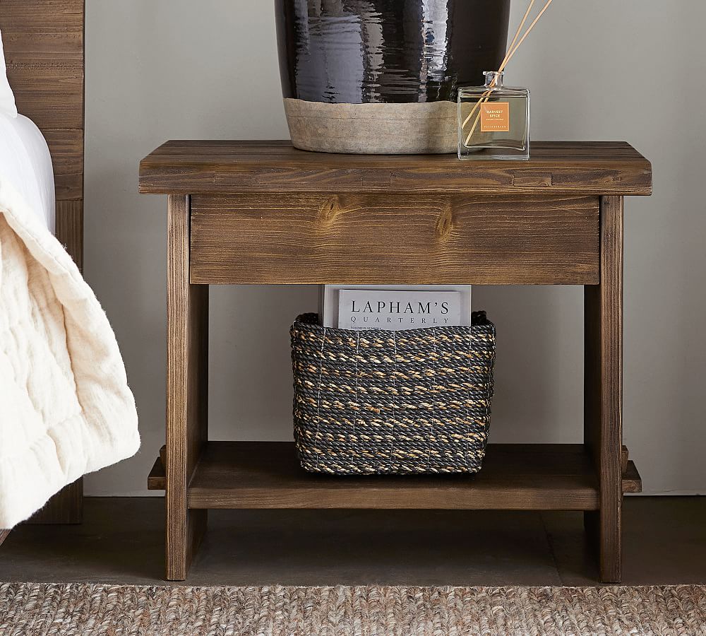 North Reclaimed Wood Nightstand | Pottery Barn
