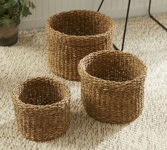 Handwoven Seagrass Baskets Pottery Barn