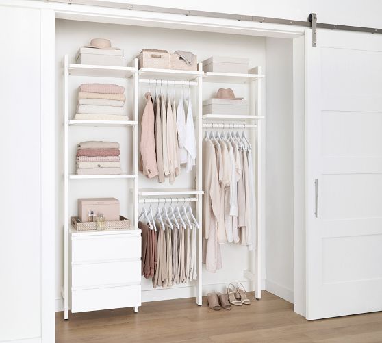 Essential Reach-In Closet by Hold Everything, 6' Hanging System with 3 ...