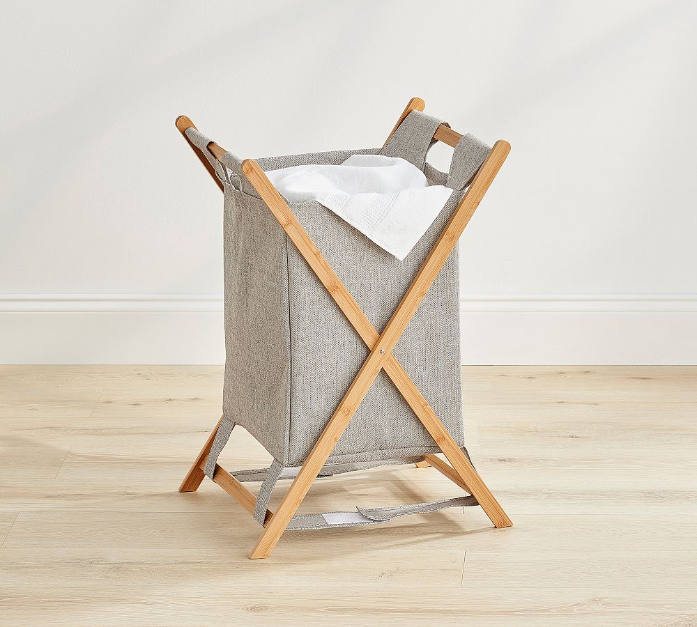 Foldable Laundry Hamper Pottery Barn   Foldable Laundry Hamper 2 L 