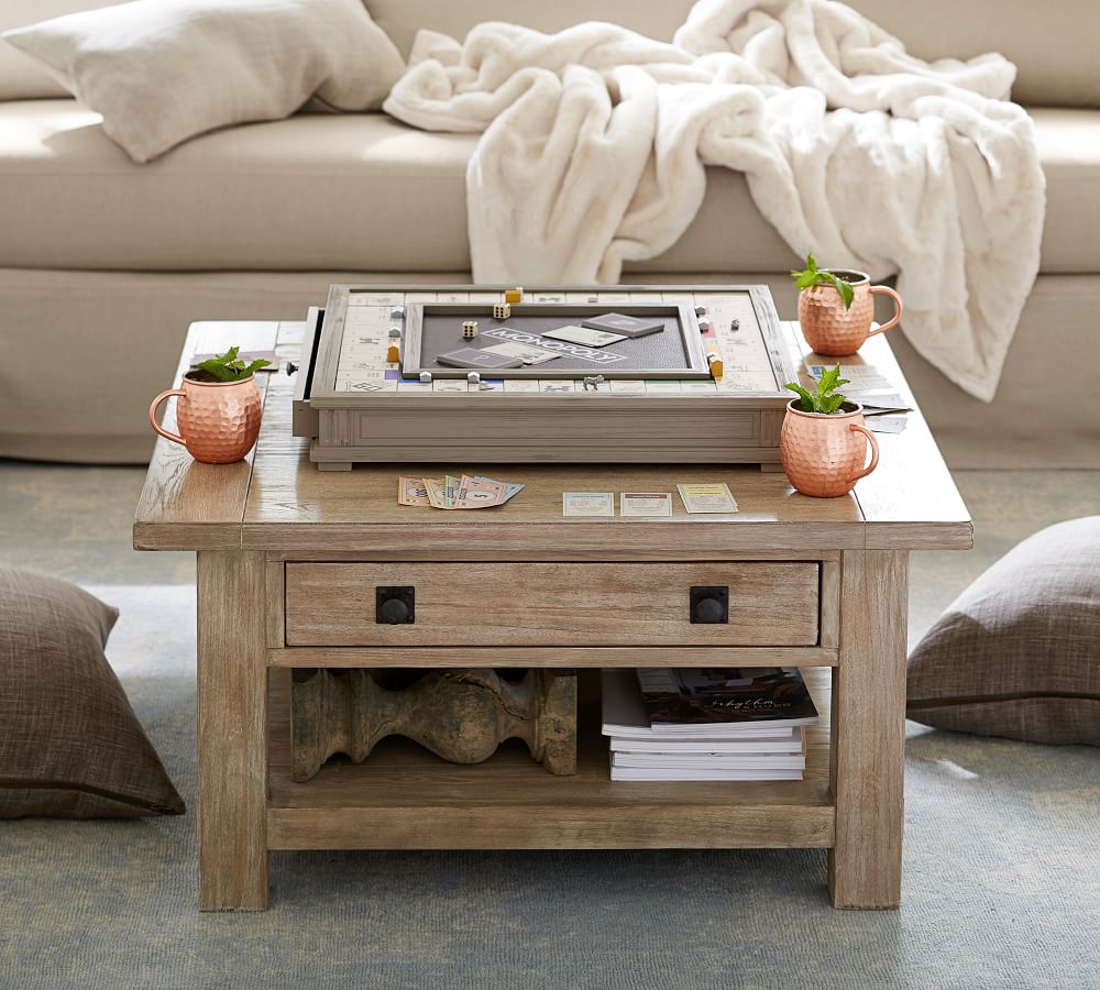 pottery barn coffee table set