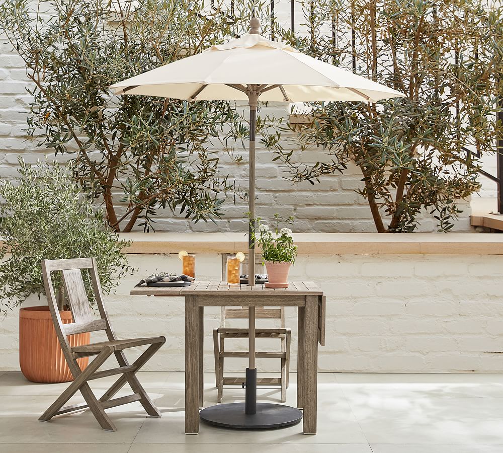 Indio FSC® Eucalyptus Drop Leaf Outdoor Dining Table Pottery Barn