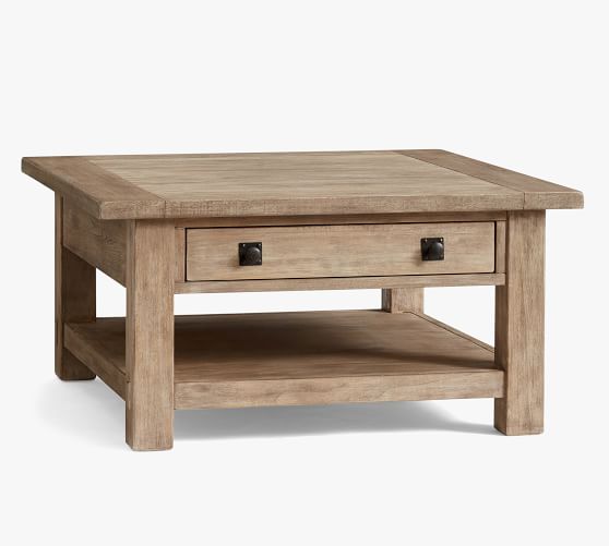 36 square wood coffee table