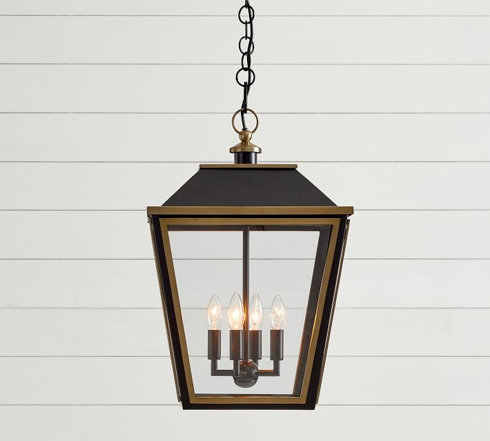 pottery barn lantern light fixture