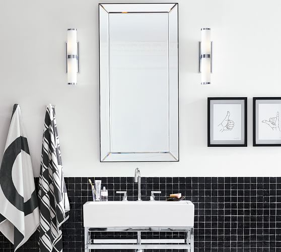 Astor Beveled Wall Mirror Pottery Barn