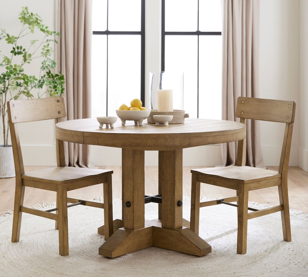 Fort Round Pedestal Extending Dining Table