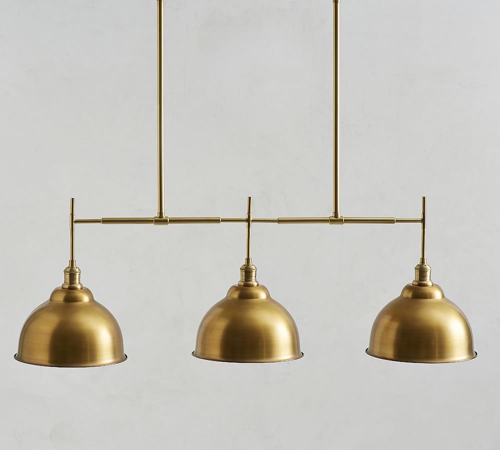 Metal Bell Linear Chandelier | Pottery Barn