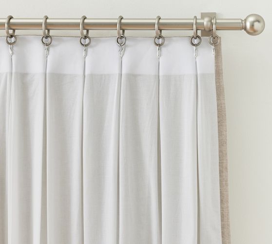 OPEN BOX: Emery Linen Pinch Pleat Blackout Curtain | Pottery Barn