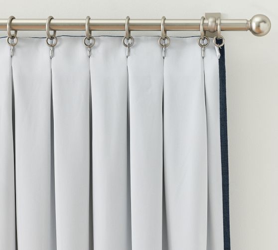 OPEN BOX: Emery Linen Pinch Pleat Blackout Curtain | Pottery Barn