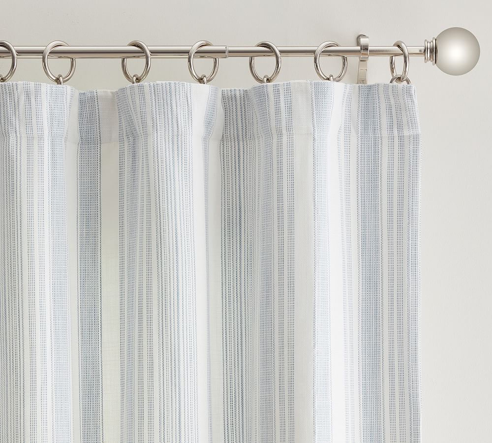 OPEN BOX: Hawthorn Striped Cotton Curtain | Pottery Barn