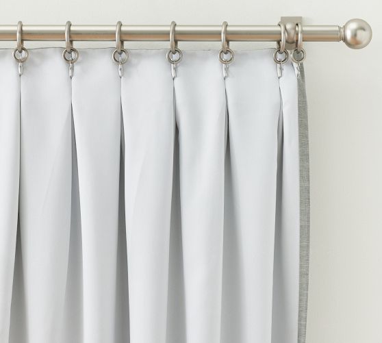 OPEN BOX: Emery Linen Pinch Pleat Blackout Curtain | Pottery Barn