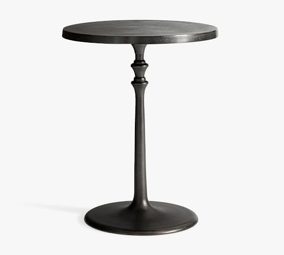 round metal martini table