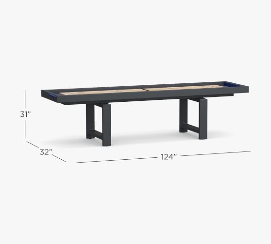 Indio Outdoor Metal Shuffleboard Table, Slate Pottery Barn