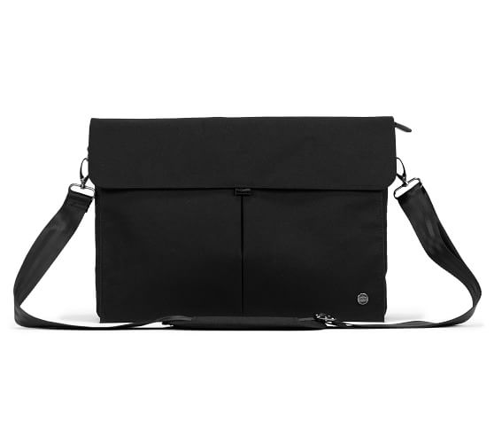 Yorkville Black Messenger Bag Pottery Barn