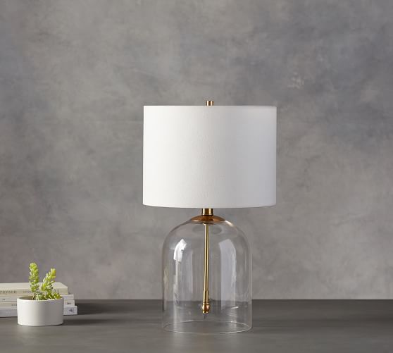 dome glass table lamp