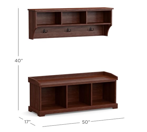 Samantha Entryway Bench & Shelf Pottery Barn