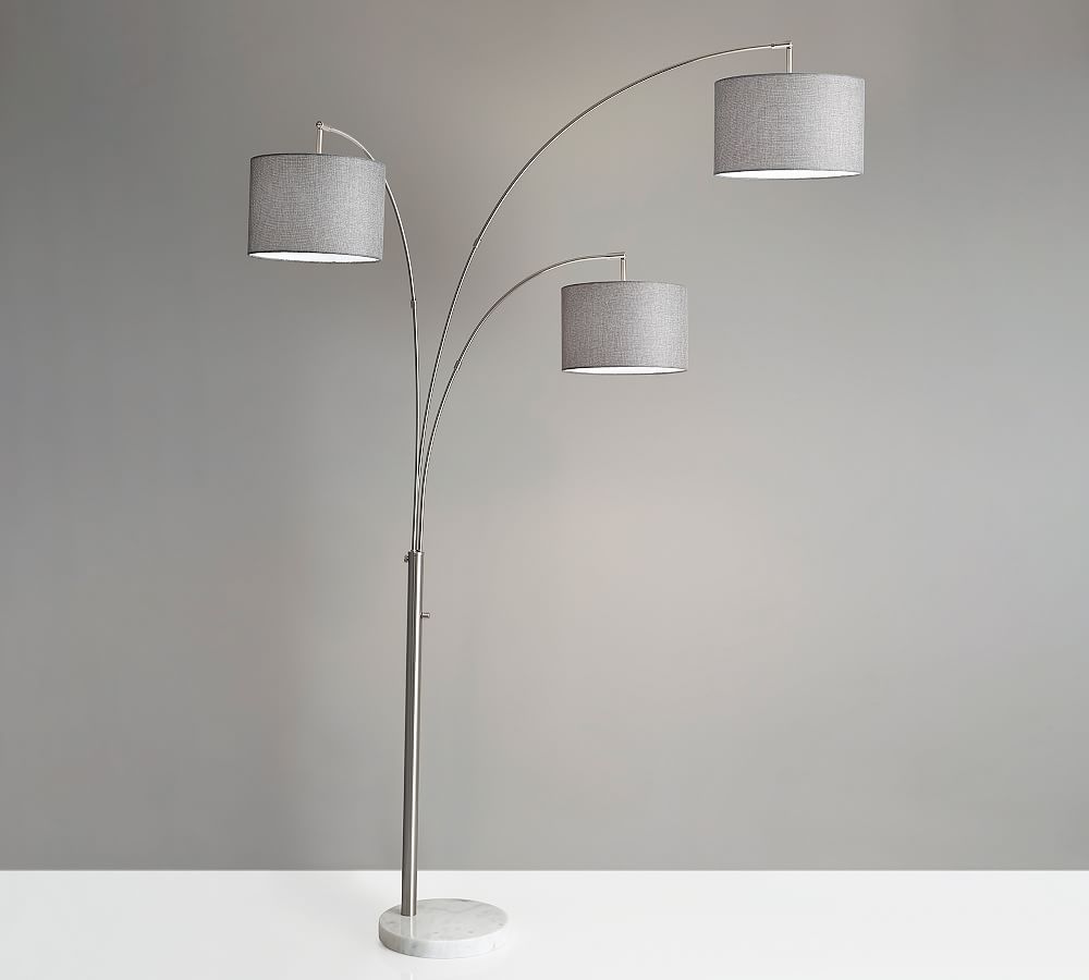 Locke 3Arm Marble Arc Floor Lamp Pottery Barn