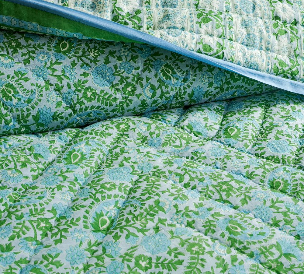 Keaton Handcrafted Reversible Quilt Pottery Barn