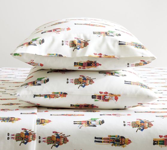 Nutcracker Percale Sheet Set Pottery Barn