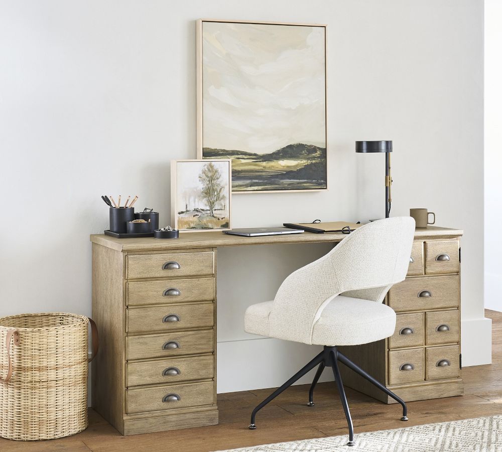 Printer's Desk with Drawers Pottery Barn