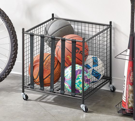 Heavy Duty Rolling Equipment Bin Pottery Barn