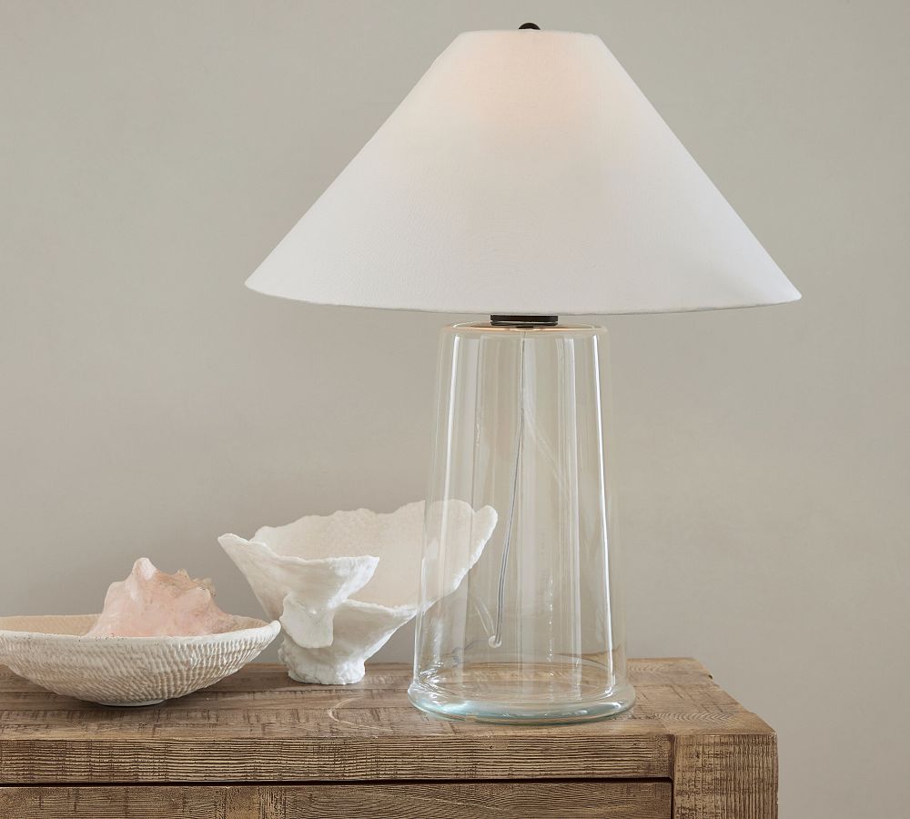 Avalon Recycled Glass Table Lamp Pottery Barn