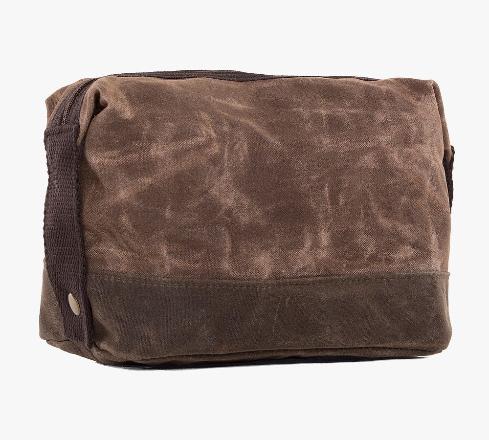 Brixton Waxed Canvas Weekender Bag & Dopp Kit Pottery Barn