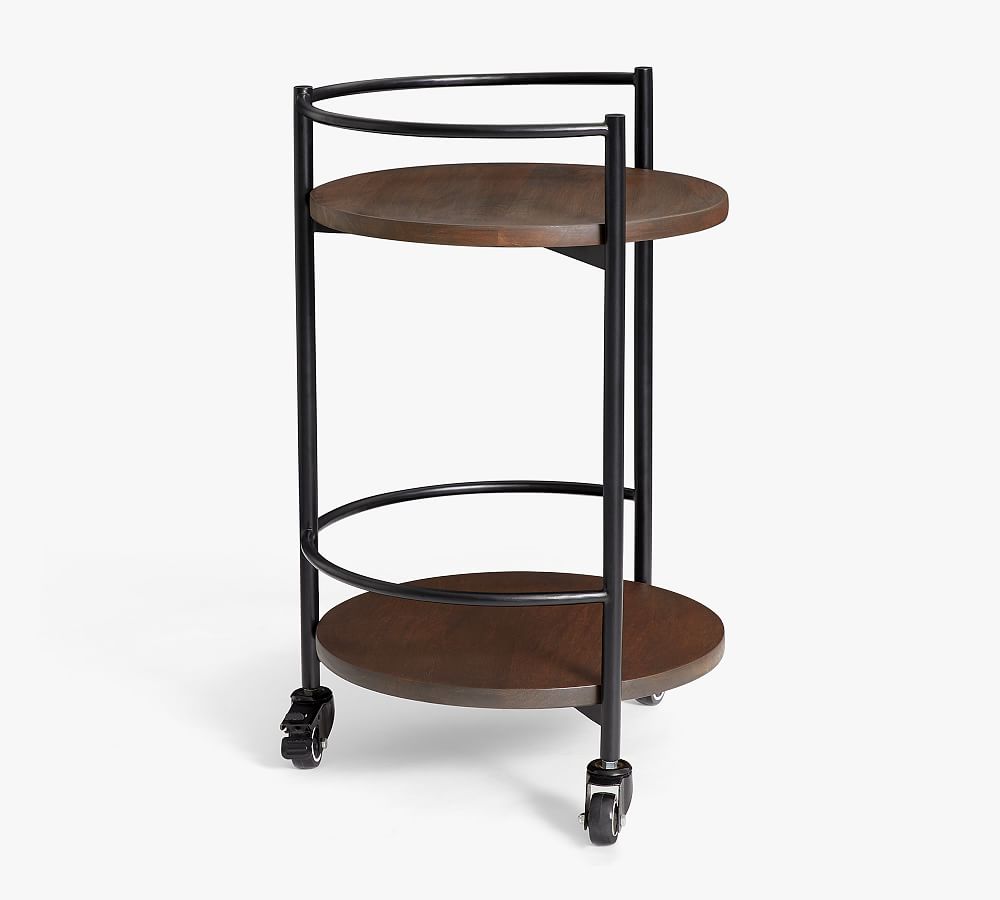 Warren Round Bar Cart Pottery Barn