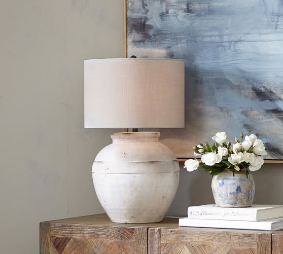 de Categoría Permiso Faris Ceramic Table Lamp | Pottery Barn