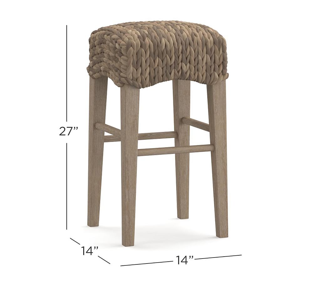 Seagrass Backless Counter Stool Pottery Barn