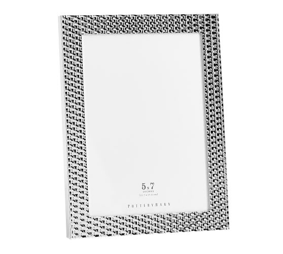 Patterned Silver Frames Pottery Barn