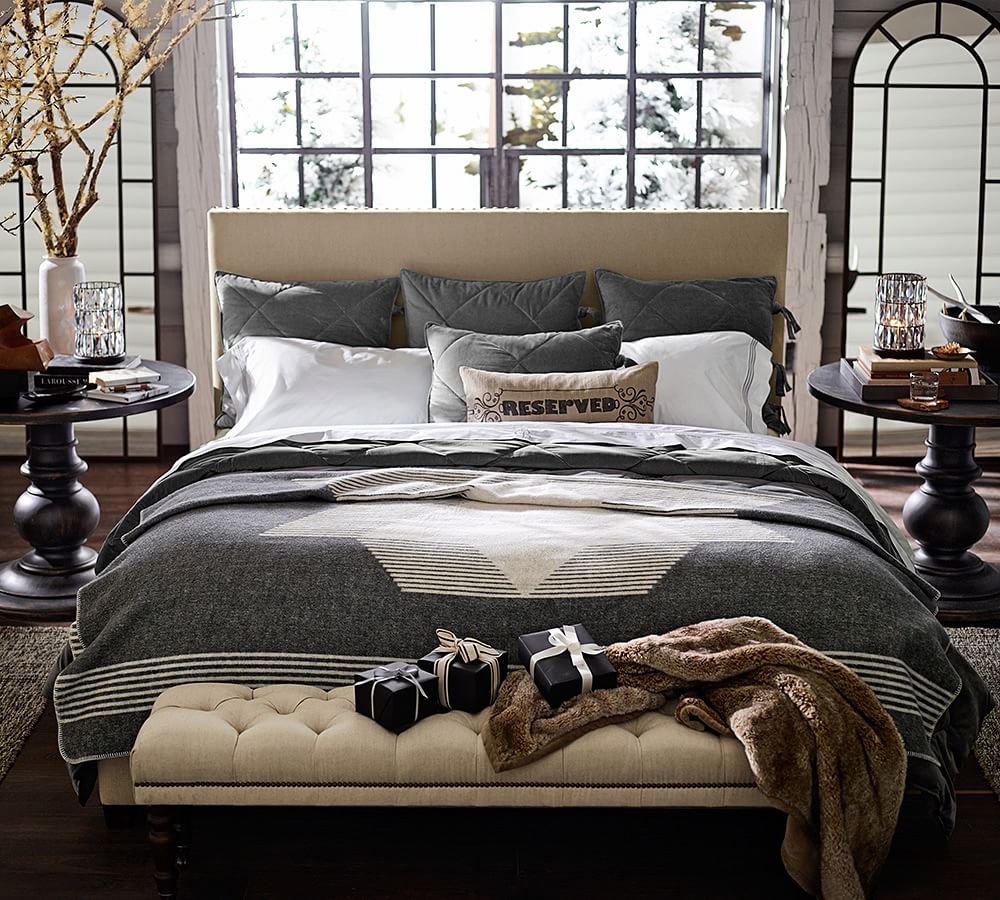 Distiller Metal Arch Paneled Floor Mirror 30 x 82" Pottery Barn