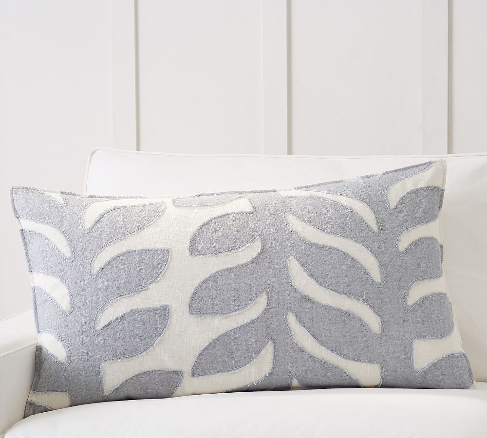 Lilo Embroidered Lumbar Throw Pillow Cover Pottery Barn