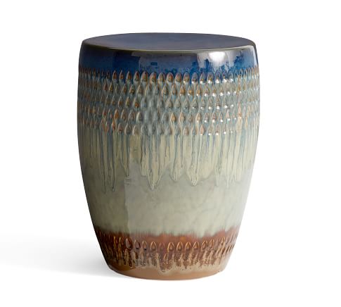 Global Glaze Ceramic Side Table