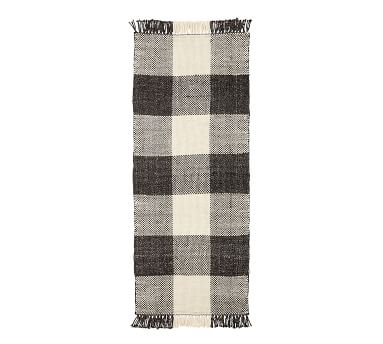 Bryce Check Performance Rug | Pottery Barn