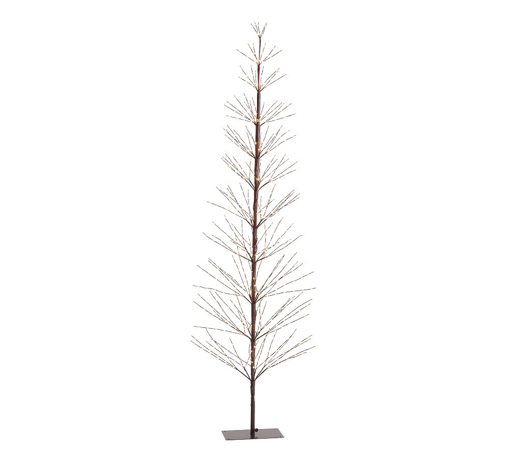 Lit Outdoor Twinkling Twig Tree Pottery Barn   Light Up Indoor Outdoor Twinkling Twig Trees L 