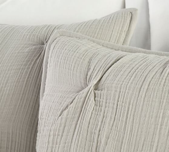 Soft Cotton Handcrafted Quilted Sham Pottery Barn