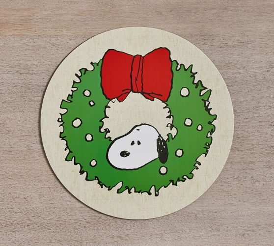 Peanuts™ Wreath Cork Placemats - Set of 4 | Pottery Barn