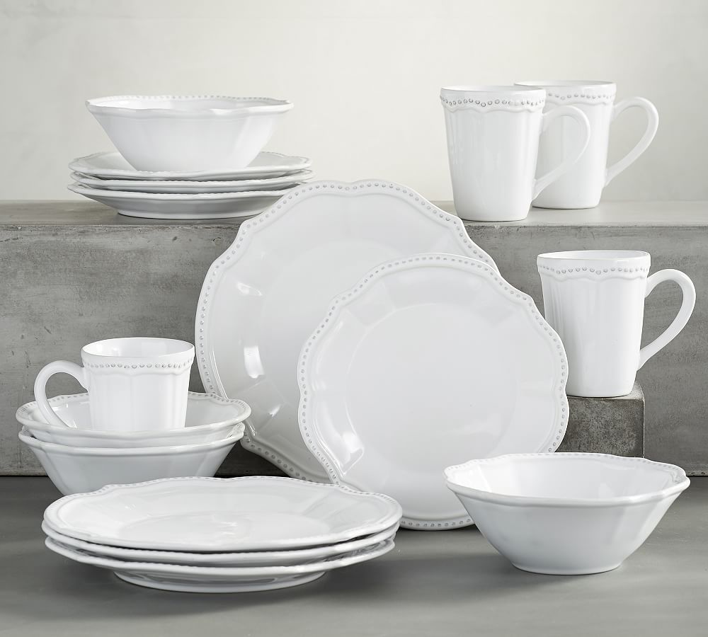 Leila 16Piece Dinnerware Set Pottery Barn